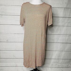 Sweet Claire striped t shirt dress large